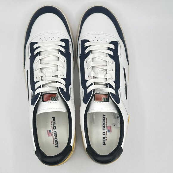 Men's Polo Ralph Lauren PS300  100% Leather Sneaker Size 11.5 - Picture 8 of 11